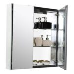 Aquamoon 257501 Led Bathroom Mirror 24" X 31" Wall Mounted Side Switch 6000K High Lumen With Anti-Fog
